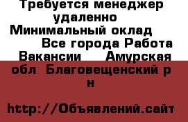 Требуется менеджер удаленно › Минимальный оклад ­ 15 000 - Все города Работа » Вакансии   . Амурская обл.,Благовещенский р-н